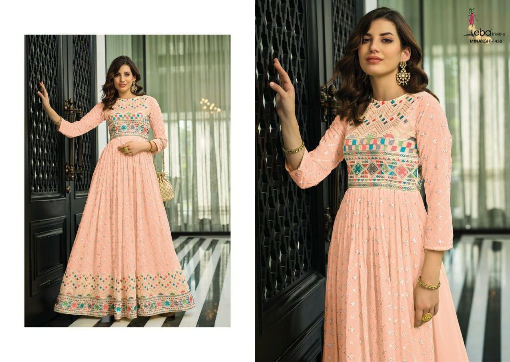 Ladies Flavour Maharani Silk With Heavy Handwork Long Gown Style Kurtis in  Chandigarh at best price by A K Enterprises - Justdial