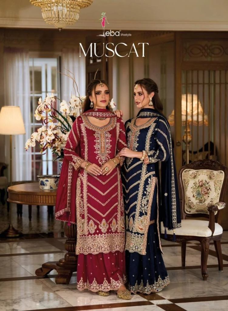 Eba Muscat Premium Silk Designer Ready Made Suits