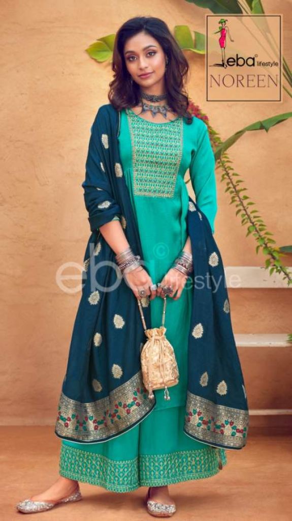  Eba Noreen Embroidery Work Salwar Kameez Catalog 