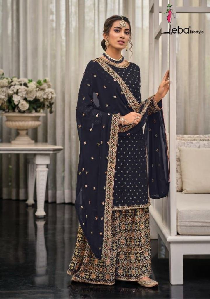 Eba Shagun Chinon Embroidery Heavy Designer Wedding Salwar Suit Collection