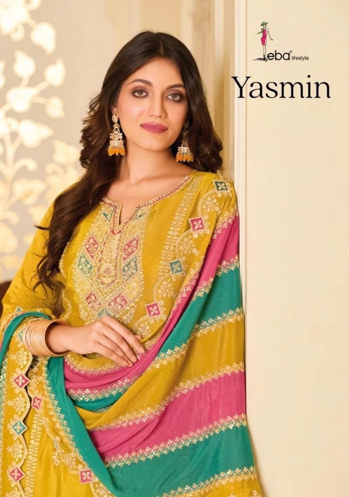 Eba Yasmin Premium Silk Embroidered Salwar Suits