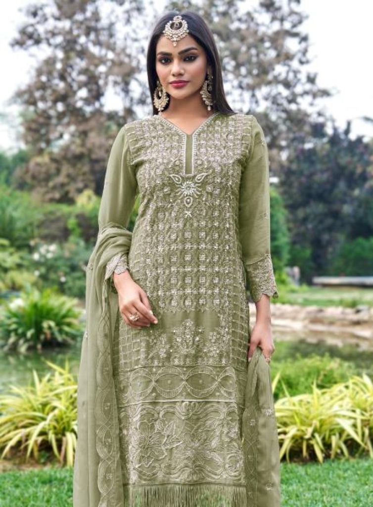 Elan E 12 Heavy Embroidered Pakistani Salwar Kameez 