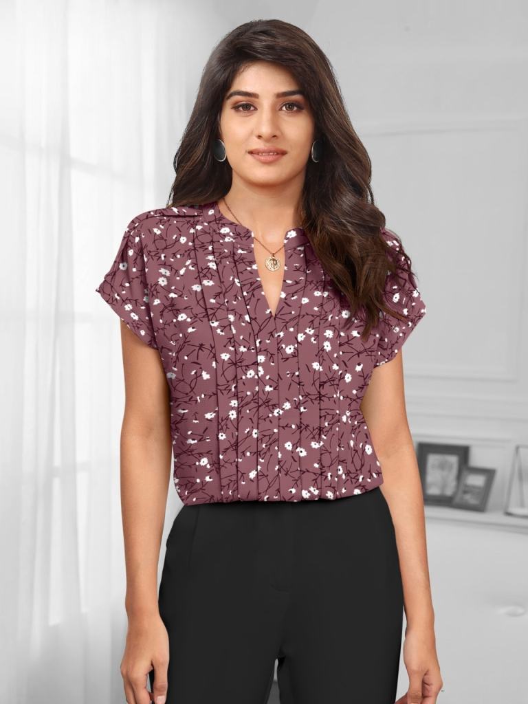 Emily 5161 Blended Printed Tops