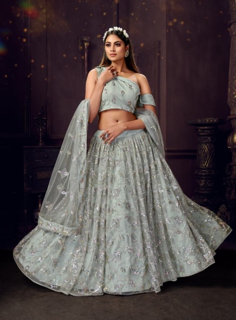 FC New Launching  D-1050 Buy Net Lehenga Choli Online in Different Designs