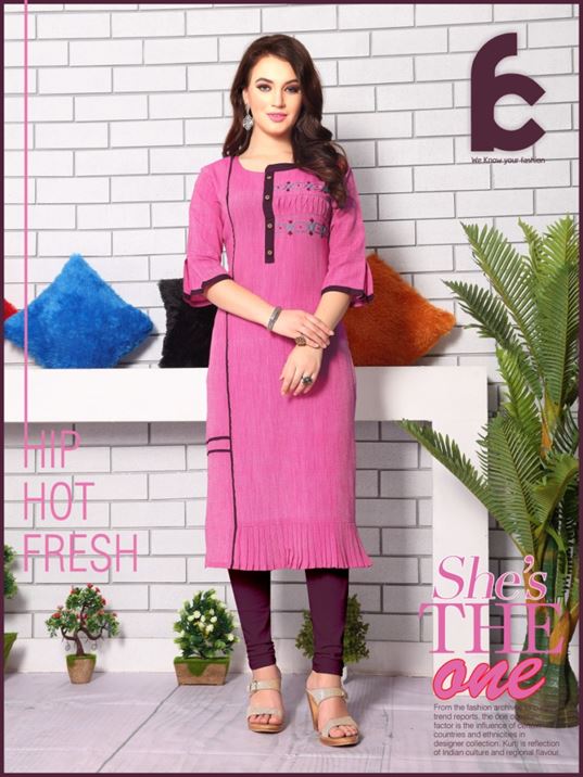 Indian Collar Kurti Button Fully Stitched Cotton Ethnic Traditional Women  Kurti | eBay