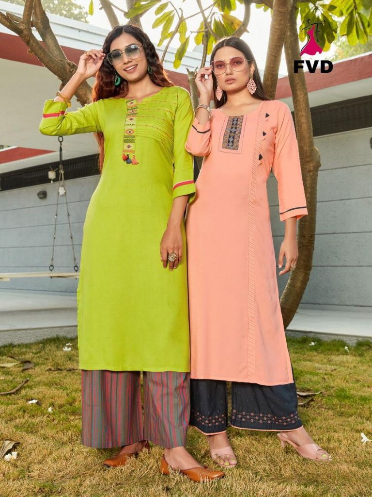 FVD launching Begum vol 1 Kurti With Bottom Collection
