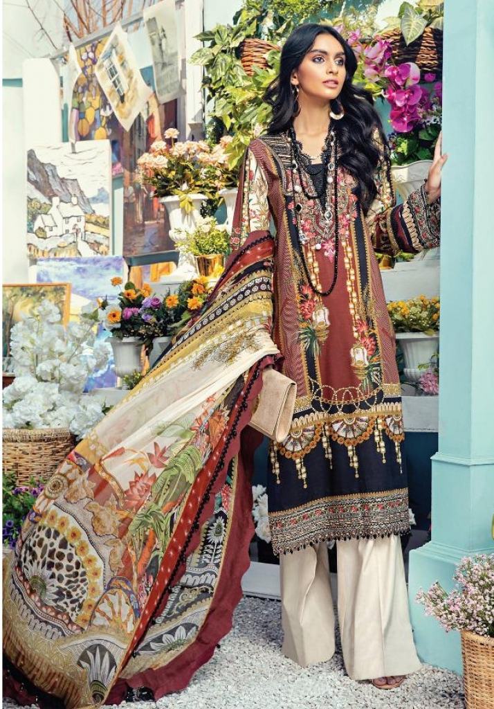Fair Lady Anaya Digital Printed Pure Lawn Pakistani Embroidered Salwar Suits Catalog 
