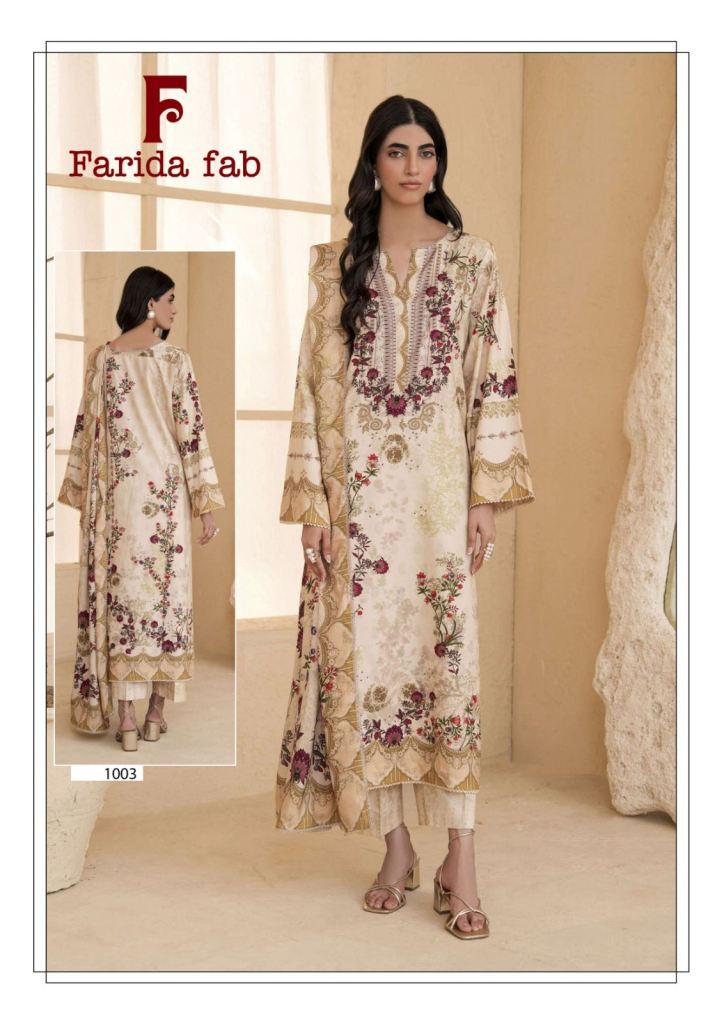 Farida Charizma Printed Dress Material