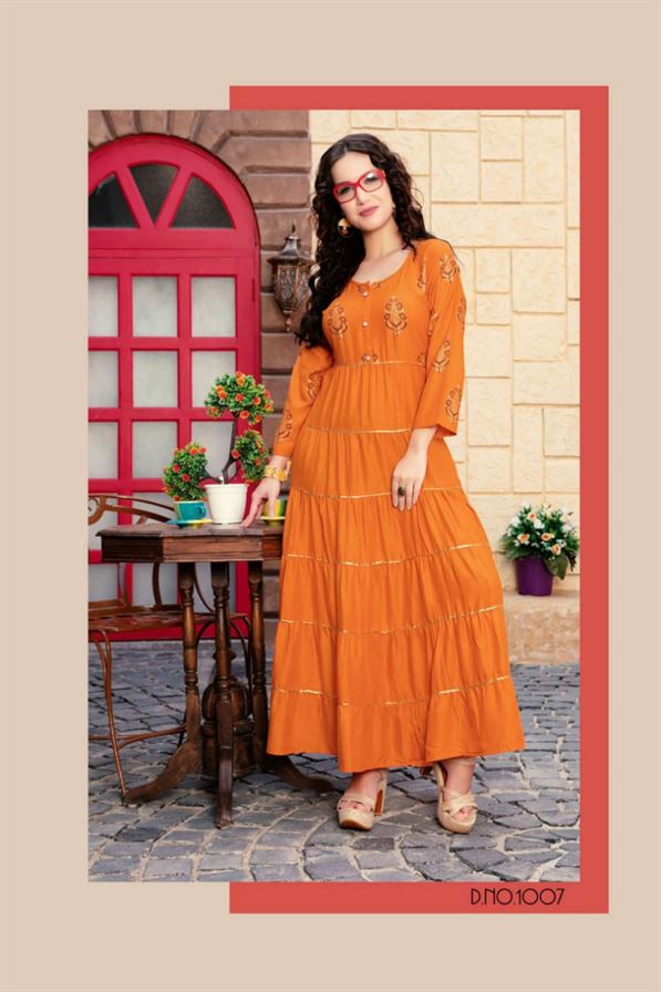 journey designs nilima georgette long kurtis catalogue wholesale price