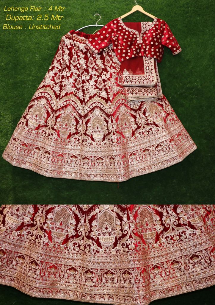 Fc presents 1805 Designer Wedding Wear Velvet Lehenga Collection