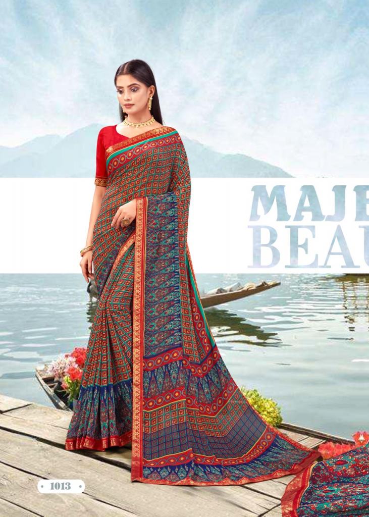  Fc Aavya Casual Wear Printed Sarees Catalog 