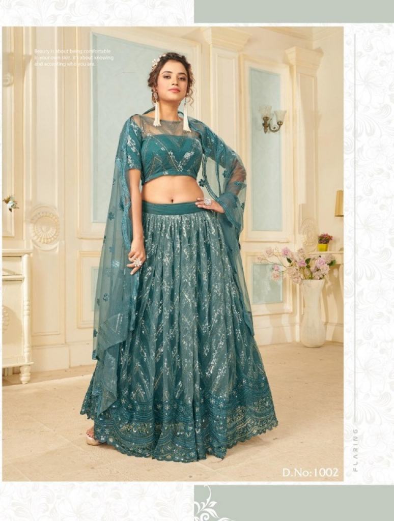 Fc Presents Glamour 1002  Heavy Net  Designer  Lehenga Collection