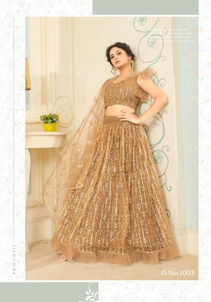 Fc Presents Glamour 1003  Heavy Net  Designer  Lehenga Collection