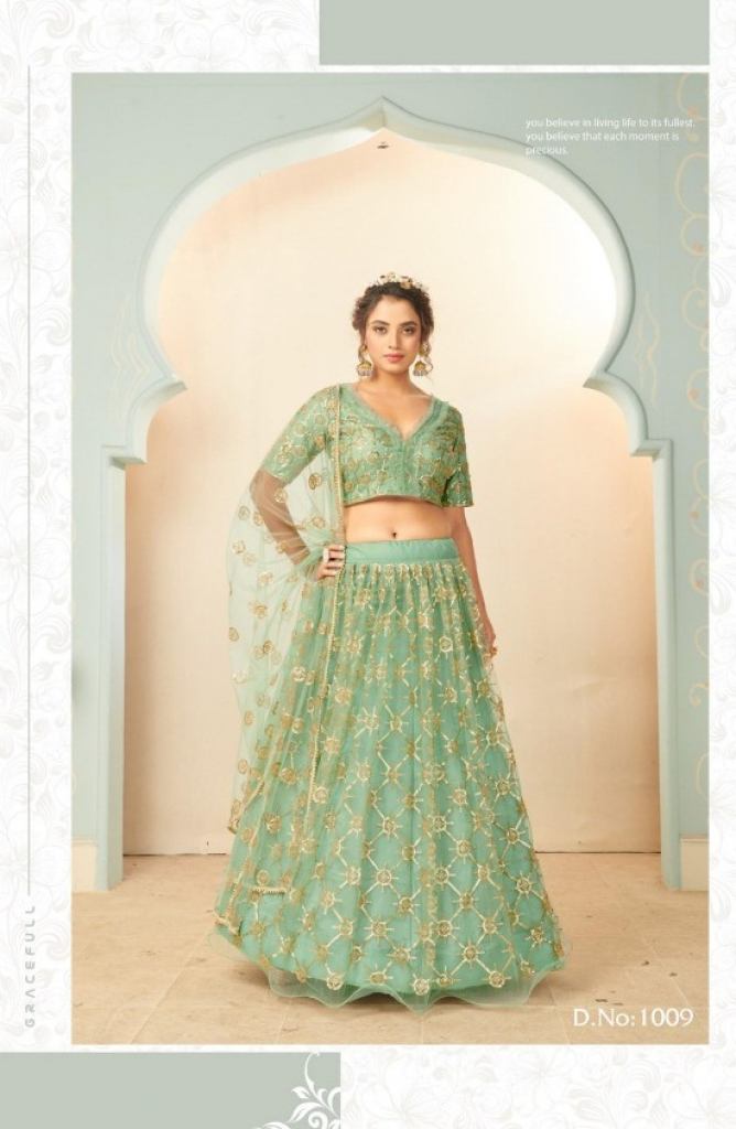 Fc Presents Glamour 1009  Heavy Net Designer Lehenga choli  Collection