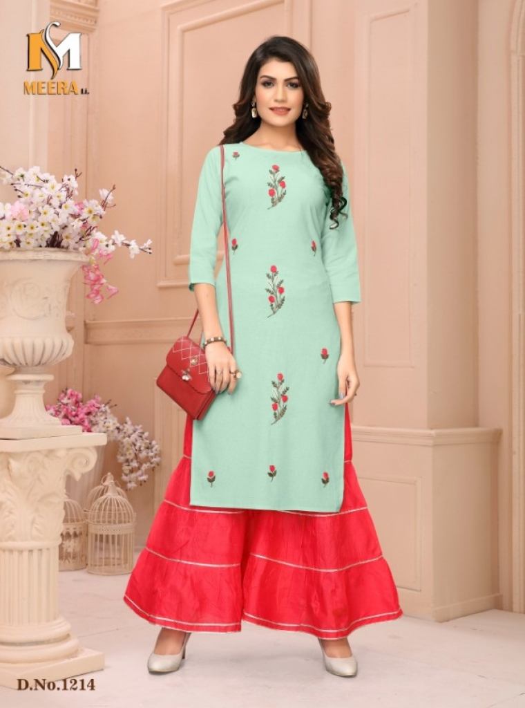 Fc presents Falak-1214 Kurti with sharara set