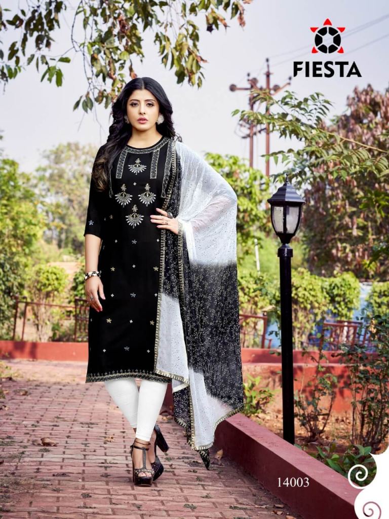 Fiesta presents Russia Queen Kurti  with dupatta  collection 