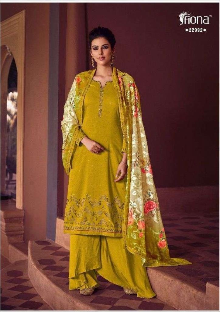 Fiona Harmony Soft Silk With Embroidery Work Salwar Suits catalog 