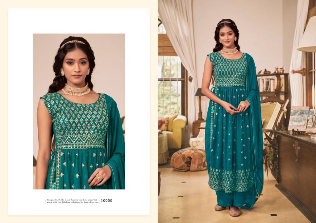 Buy fiona launch kritika 22431-22440 Series 10080 + 5% GSt Extra jacquard  traditional wear dress materials in surat at Low Prices - Akhand Wholesale