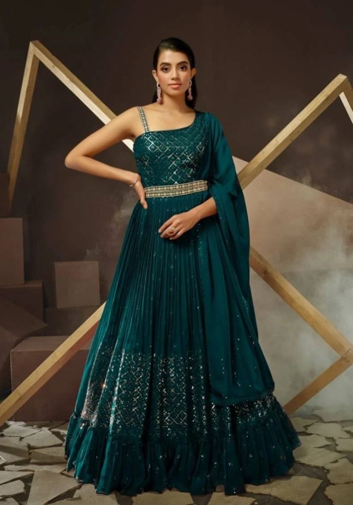 Fiona Navyata Georgette Designer Gown With Dupatta 