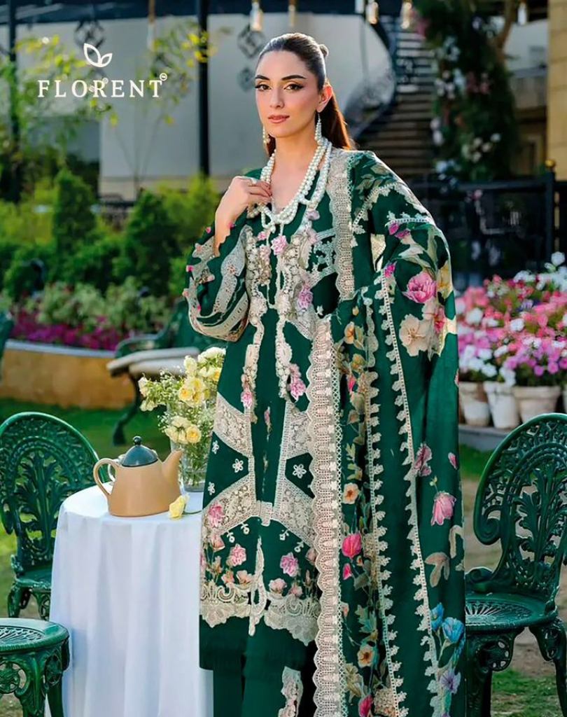 Florent 1074 A To D Embroidered Salwar Kameez