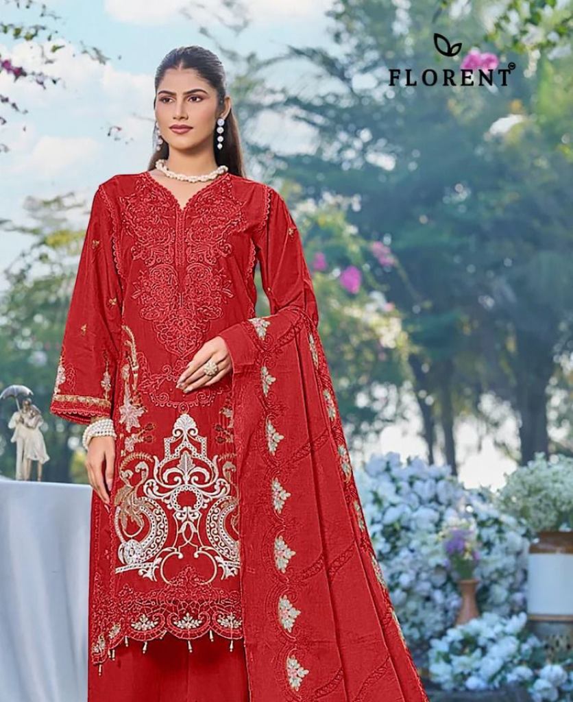 Florent 1076 A To D Embroidered Salwar Kameez