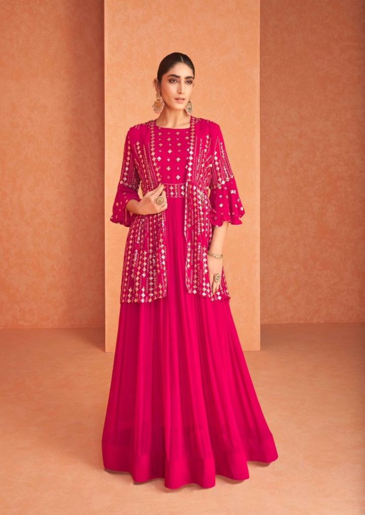 Flossy Naksh Vol 1 Catalog Party Wear Georgette Gowns 