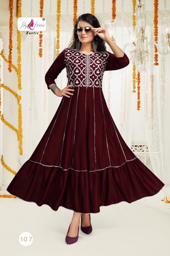 Fly Free   Air  Fancy  Regular Anarkali Kurtis catalog