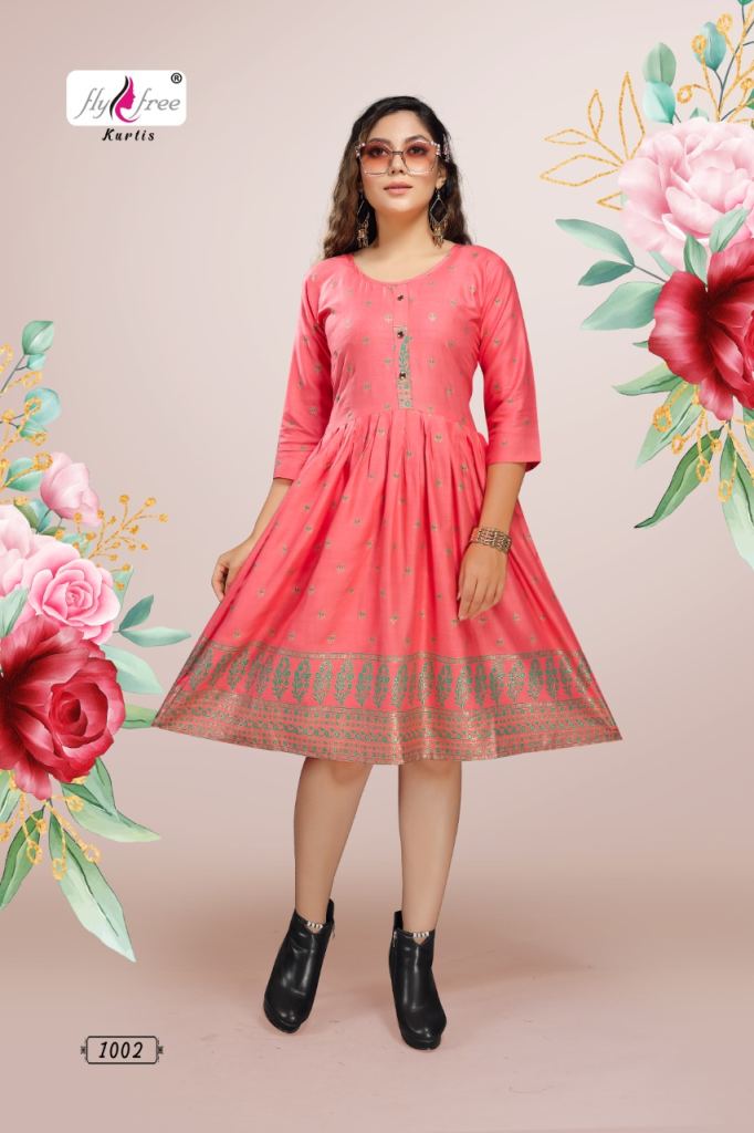 Fly Free Polar Anarkali Kurtis catalog 