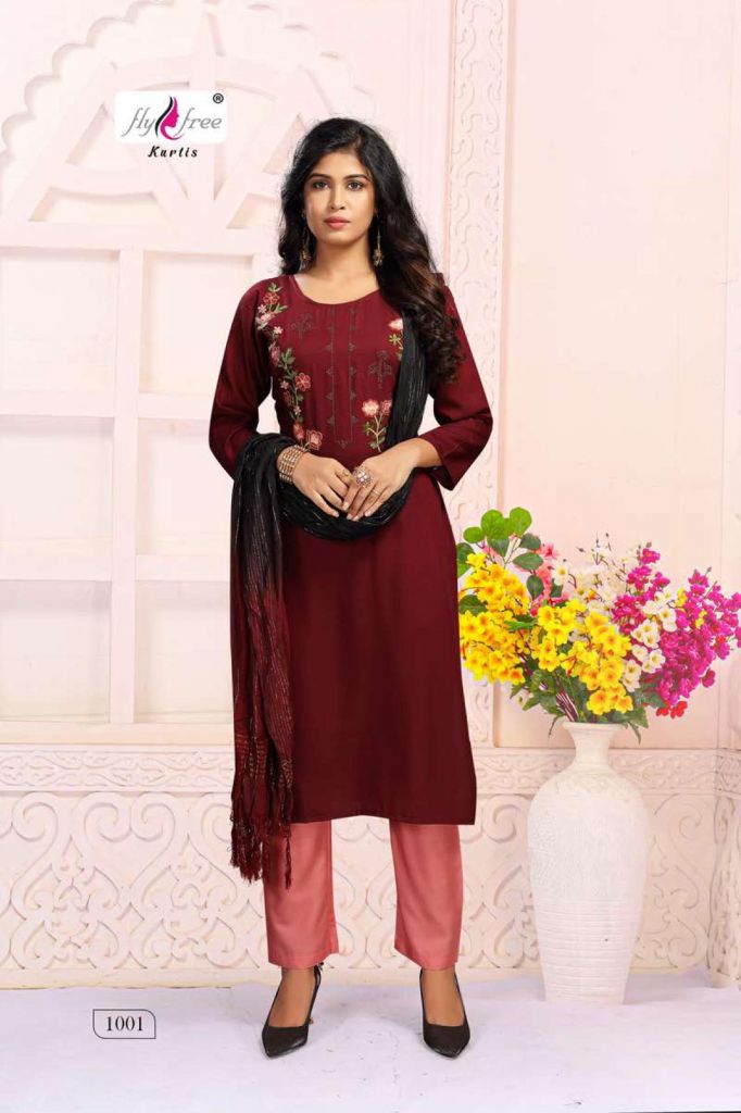 Shop Maroon Georgette Plain Work Party Wear Kurti for Casual Online :  278881 -