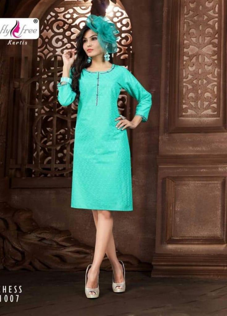 Fly Free presents  Chess  Casual Wear Short Kurti Collection