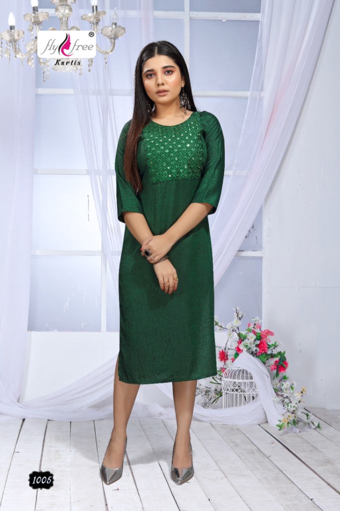 Fly Free sunwin Ethnic Wear Kurti catalog 