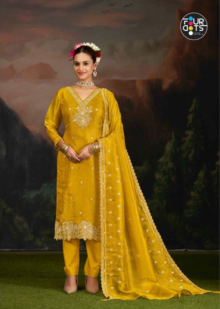 Four Dots Farzana Work Dress Material