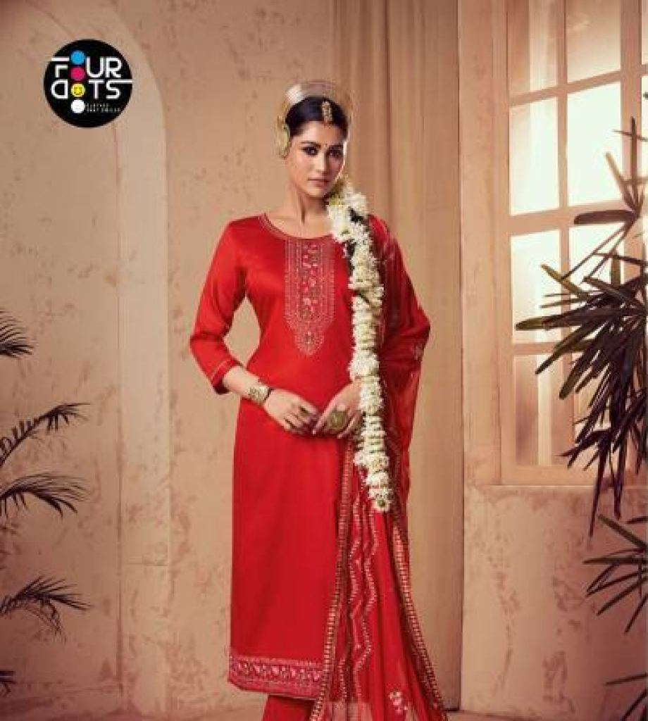Four Dots Pallav Dress Material