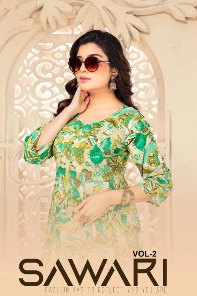 Ft Sawari Vol 2 Rayon Printed Casual Wear Kurti Collection 