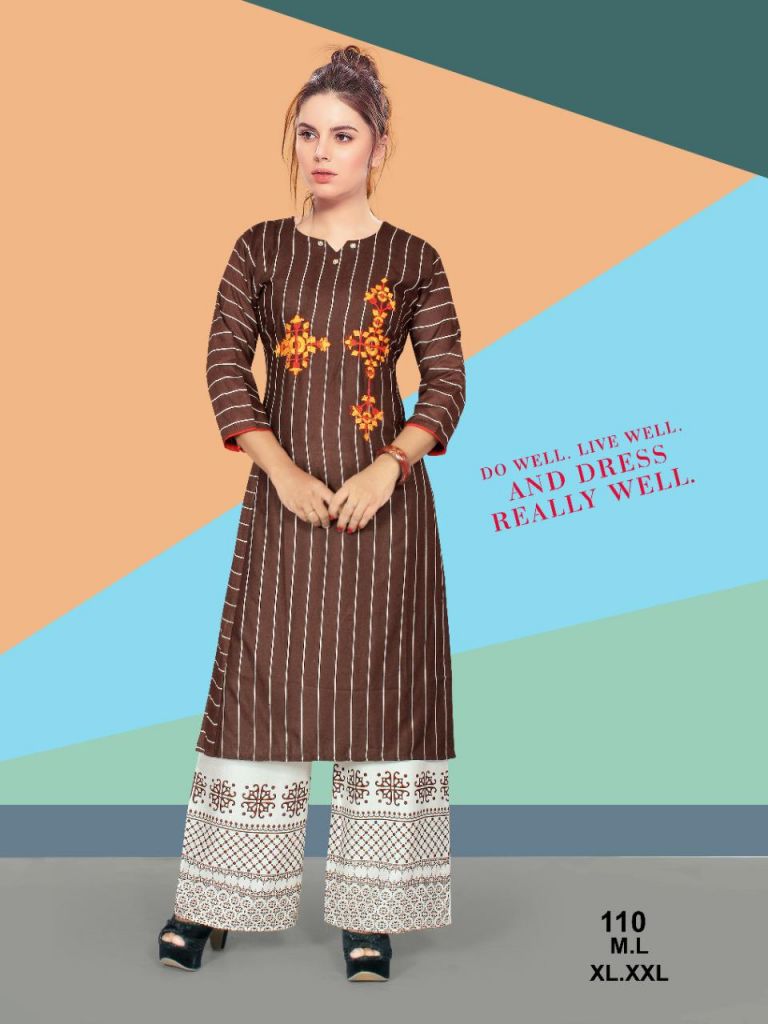 Kurti Palazzo Sets - Buy Kurti Palazzo Set Online in India | Peachmode