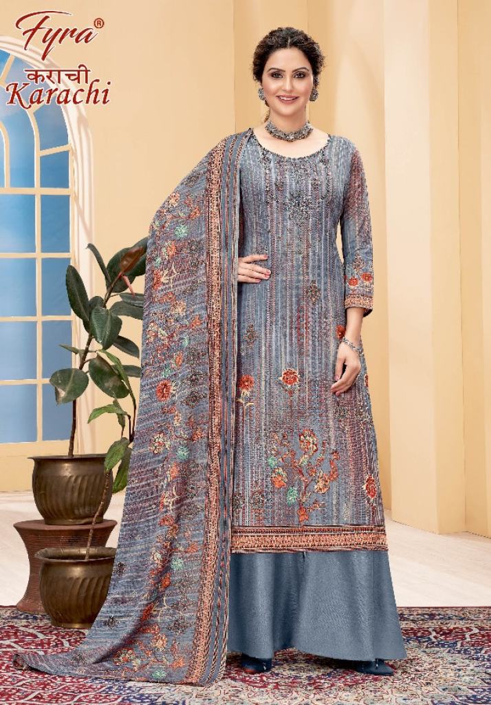 Fyra Karachi Regular Wear Soft Cotton printed  Dress Material collection 