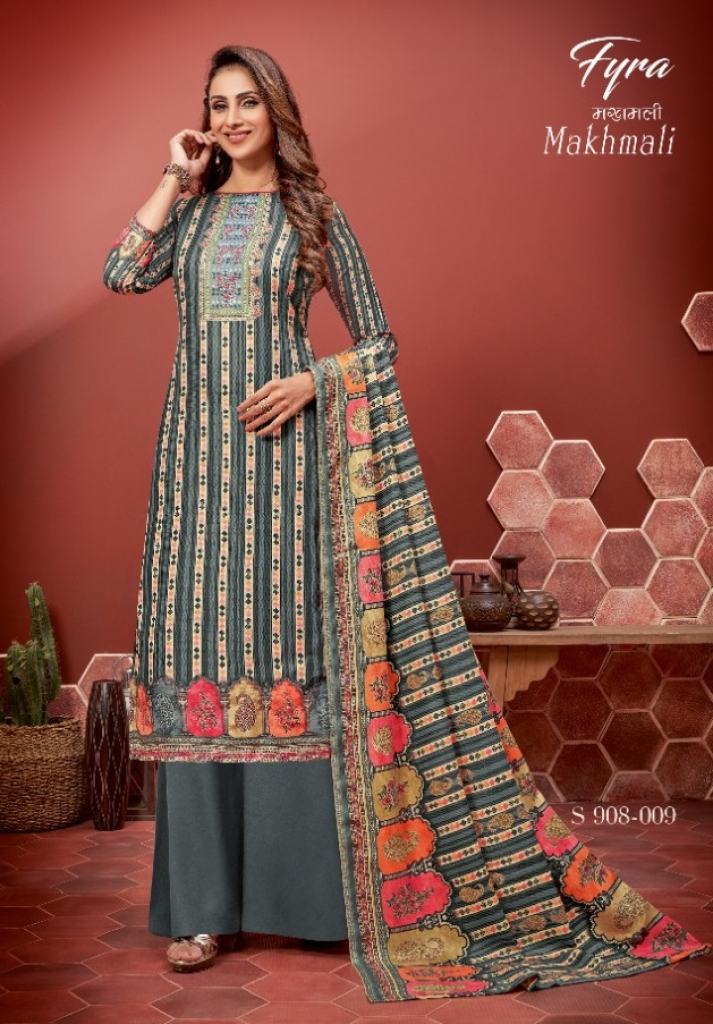 Fyra Makhmali Winter Wear Digital Printed Pashmina Dress Materials  catalog 