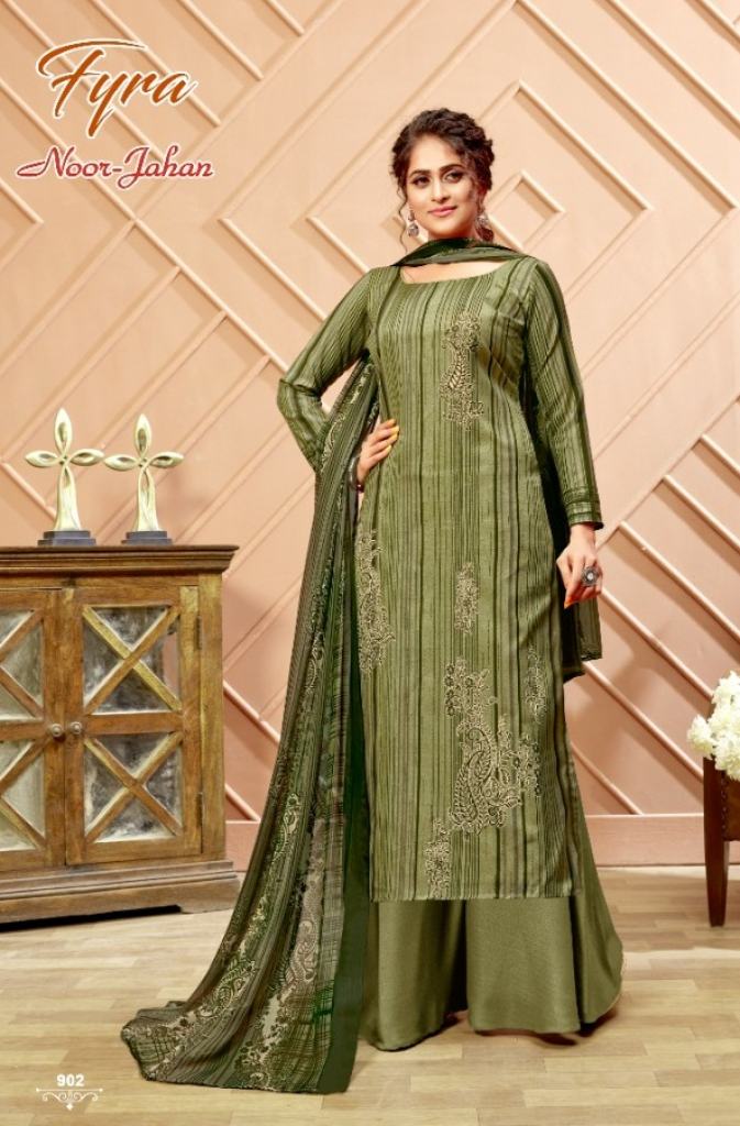 Fyra Noor Jahan Designer Cotton Printed Dress Material 
