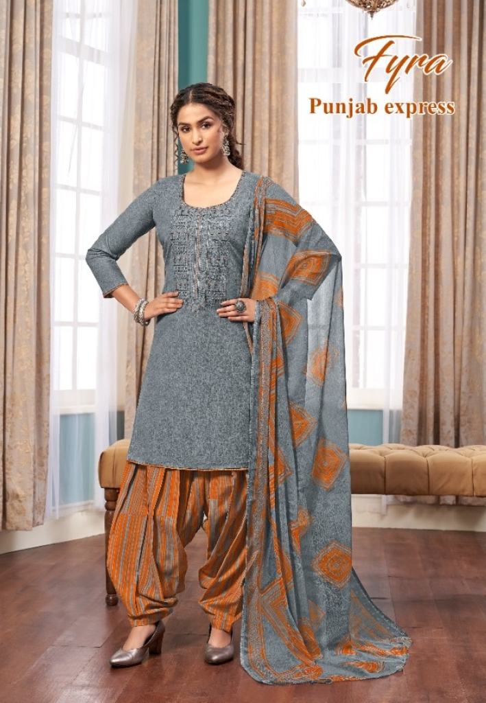 Fyra Punjab express Pure soft  cotton casual wear dress material  catalog 