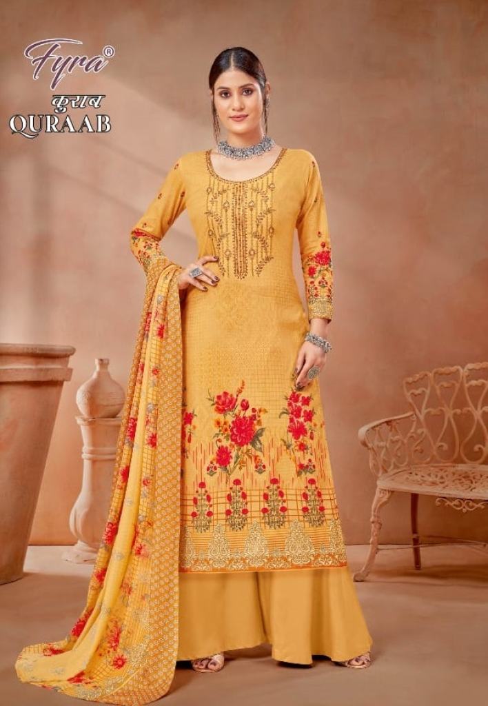 Fyra Quraab Cambric Digital Print Festive Wear Dress Material 