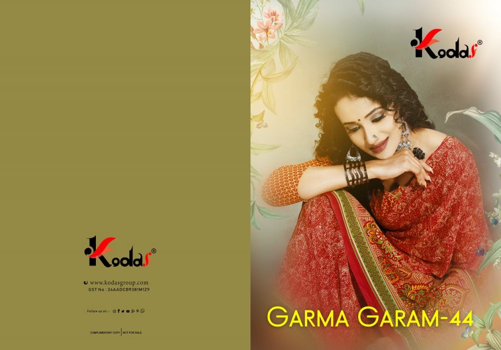 Kodas Present Garma garam vol 44 sarees catalogue