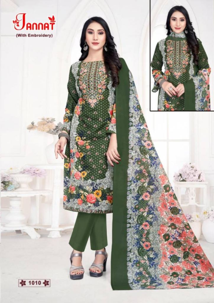 Ganesha Jannat Vol 1 Digital Printed Dress Material