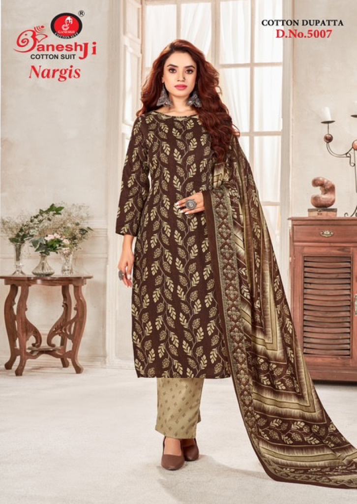 Ganeshji Nargis Vol 5 Printed Dress Material