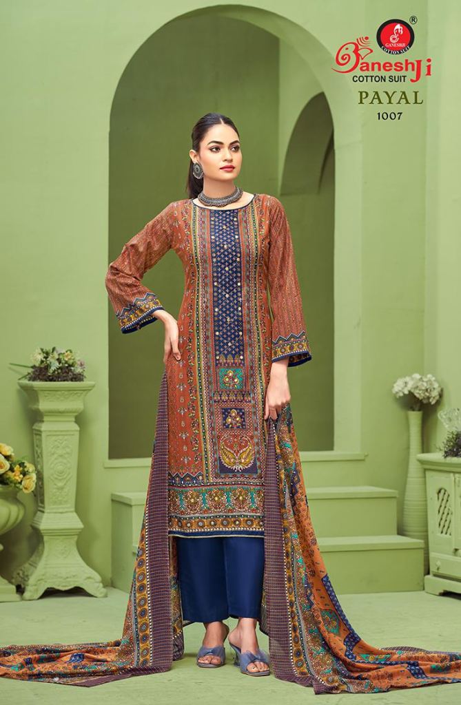 Ganeshji Payal Vol 1 Printed Dress Material