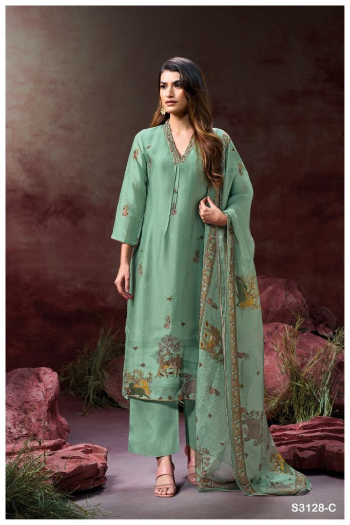 Ganga Ailis 3128 Salwar Suit