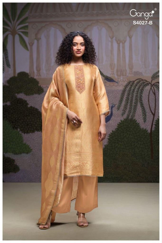 Ganga Alana 4027 Embroidery Handwork Salwar Kameez