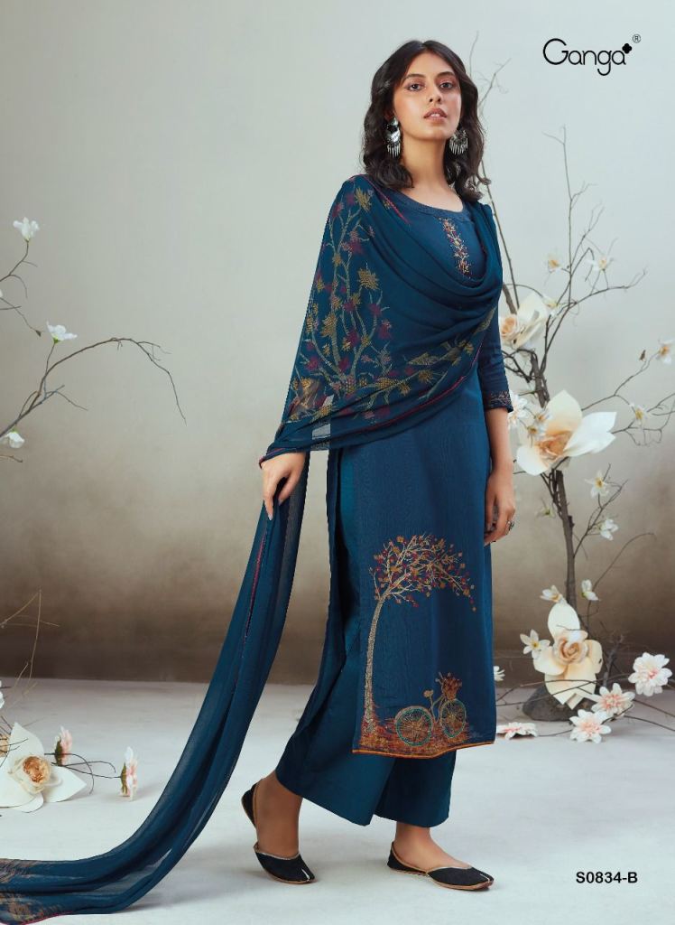 Ganga Neetu S1663 Designer Cotton Salwar Suit Collection: Textilecatalog