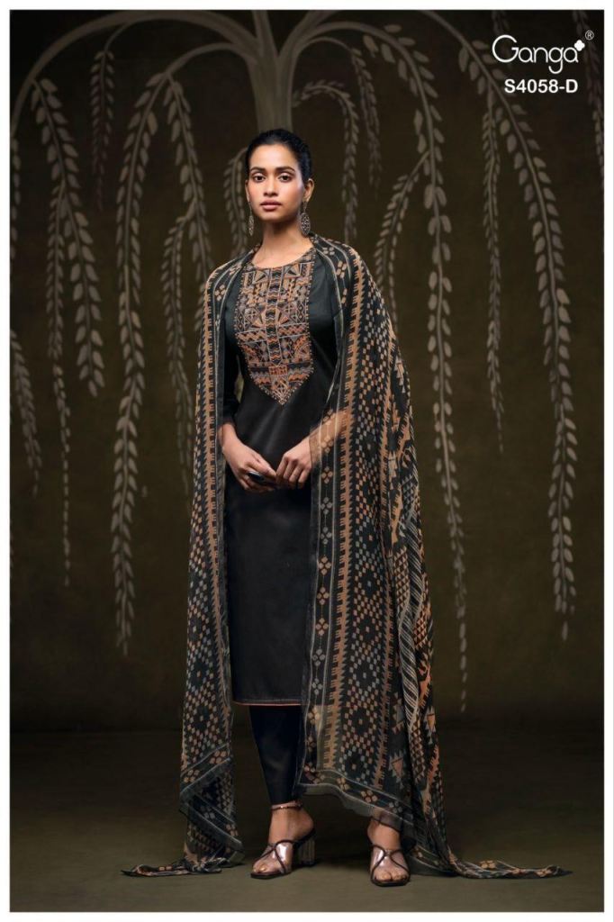 Ganga Annerie 4058 Embroidery Salwar Kameez