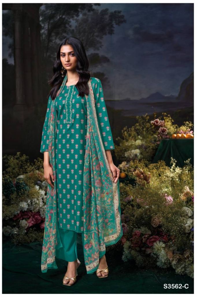 Ganga Anushree Cotton Printed Salwar Suit