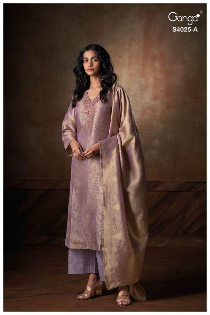 Ganga Arelia 4025 Embroidery Work Salwar Kameez